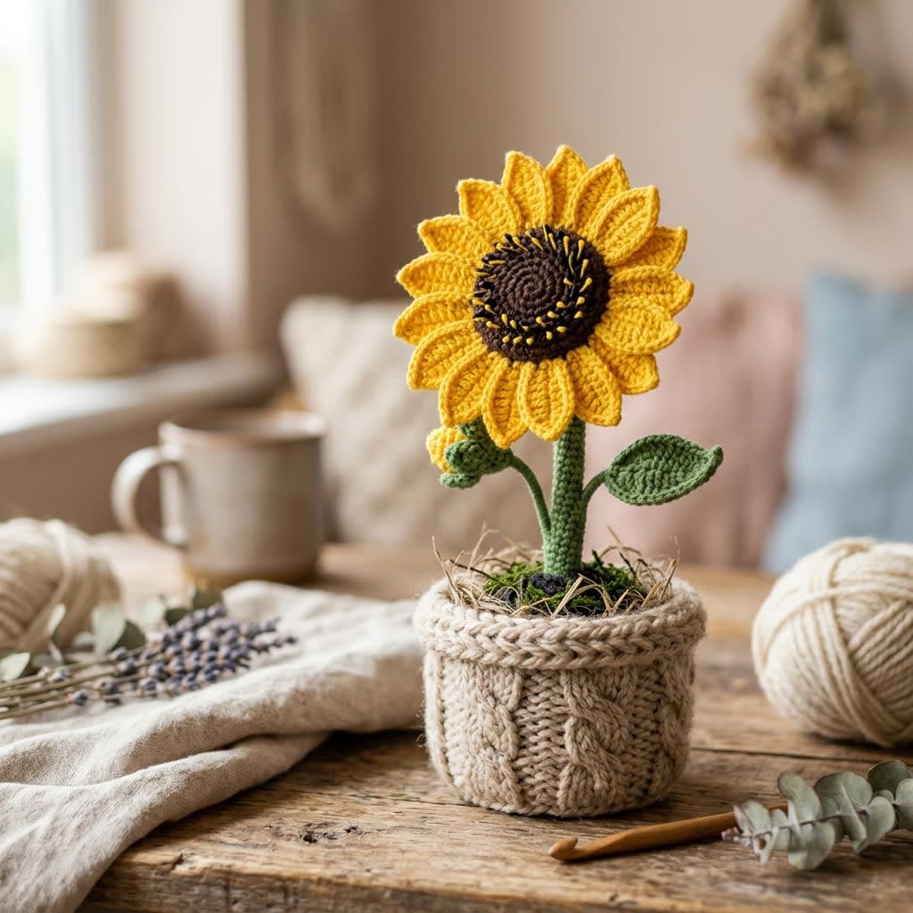 Sunflower Pot